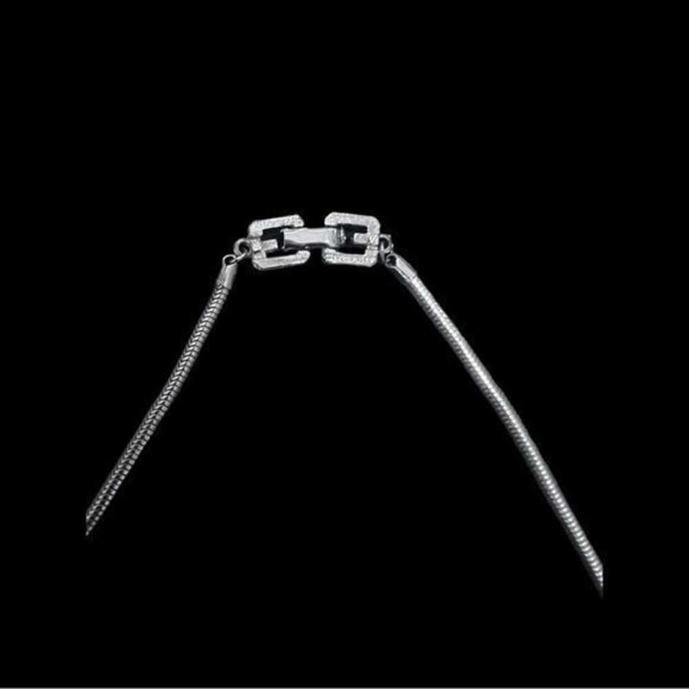 Rare Vintage Signed Givenchy Paris NY 1987 Silver Padlock‎ Necklace - Picture 4 of 7